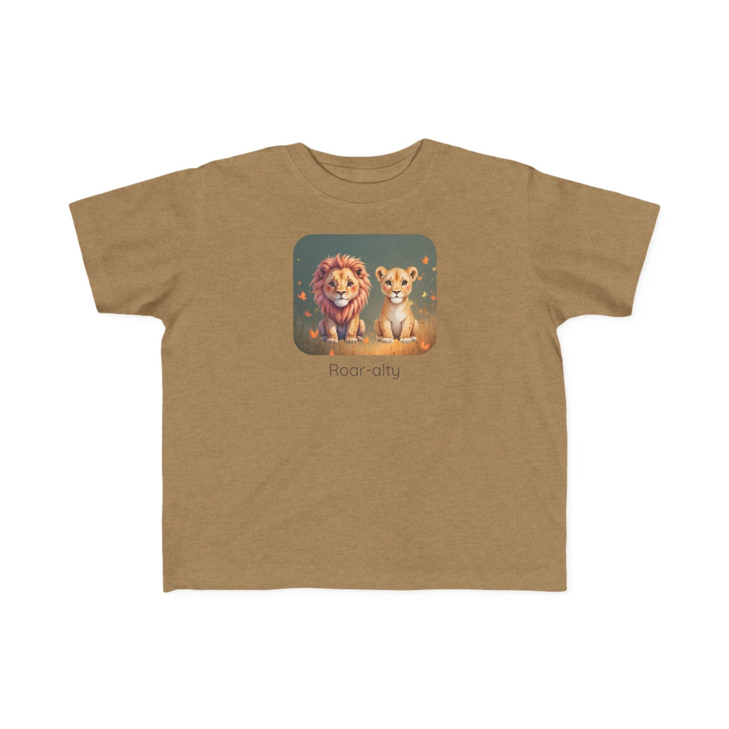 Lion print toddler t-shirt in White, gender-neutral kids clothing