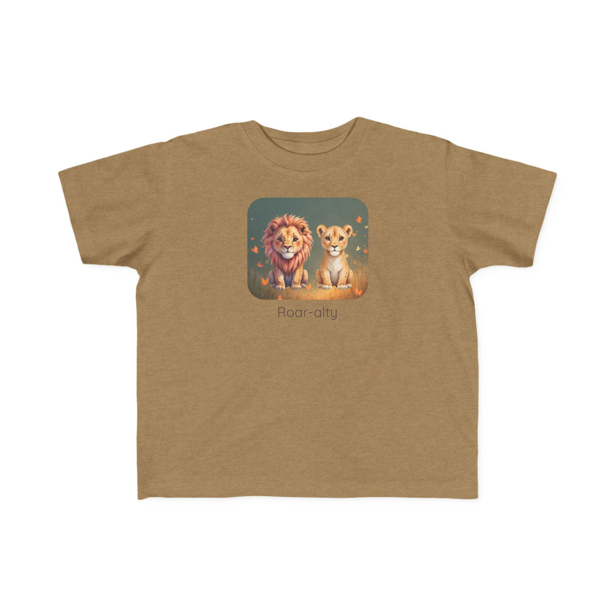 Lion print toddler t-shirt in White, gender-neutral kids clothing