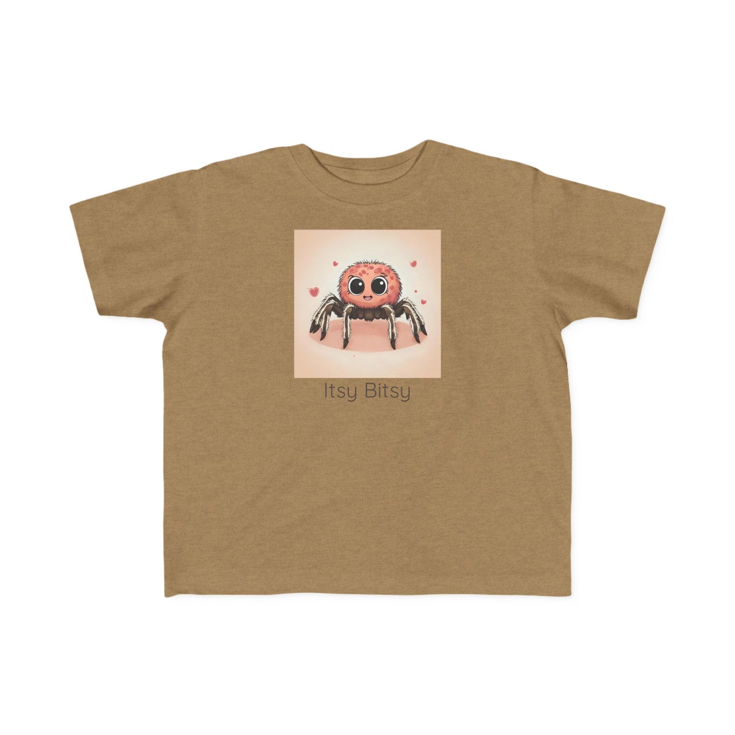 Spider print toddler t-shirt in White, gender-neutral kids clothing