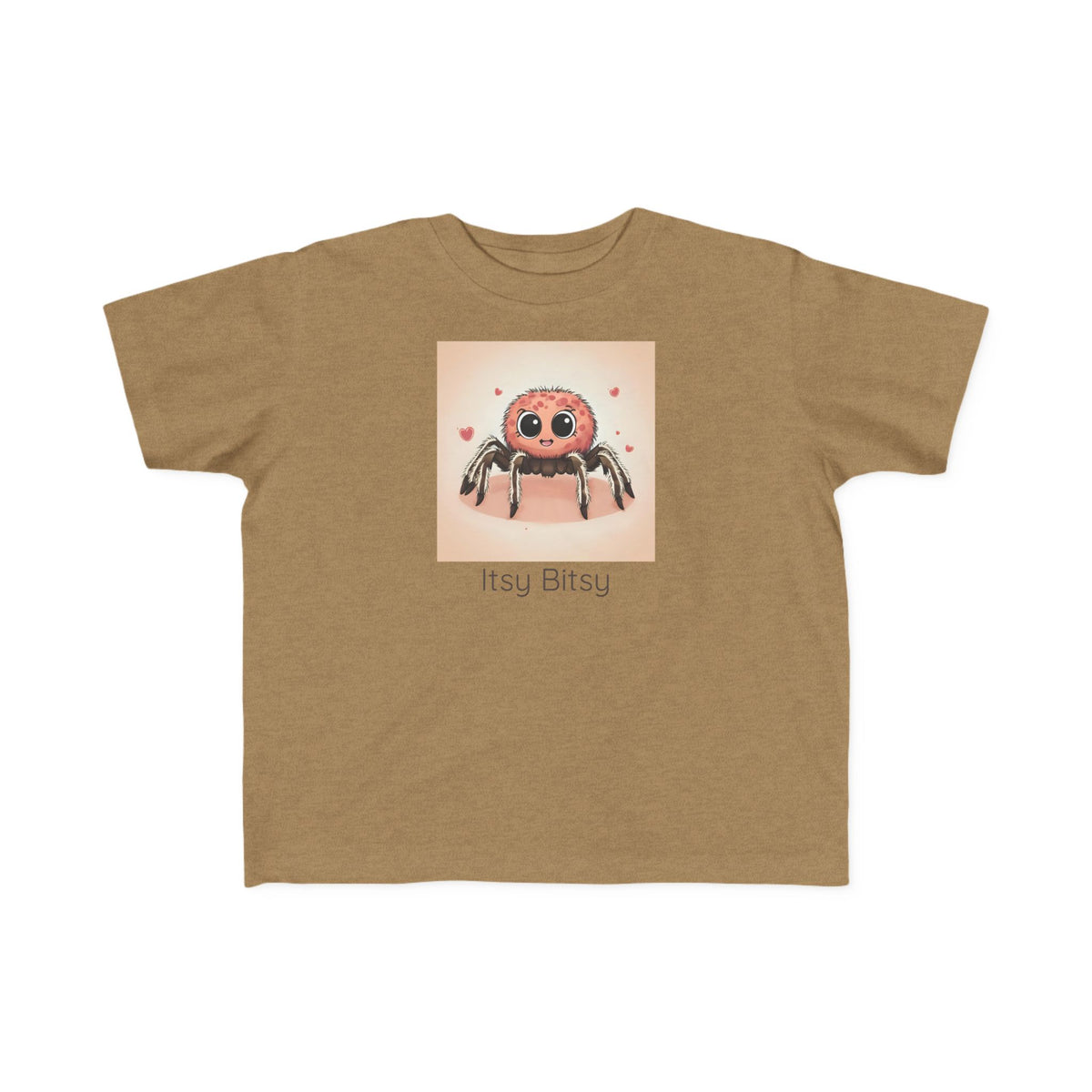 Spider print toddler t-shirt in White, gender-neutral kids clothing