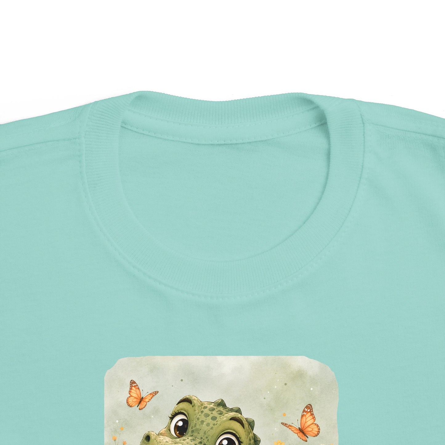 Alligator print toddler t-shirt in Mauvelous, gender-neutral kids clothing