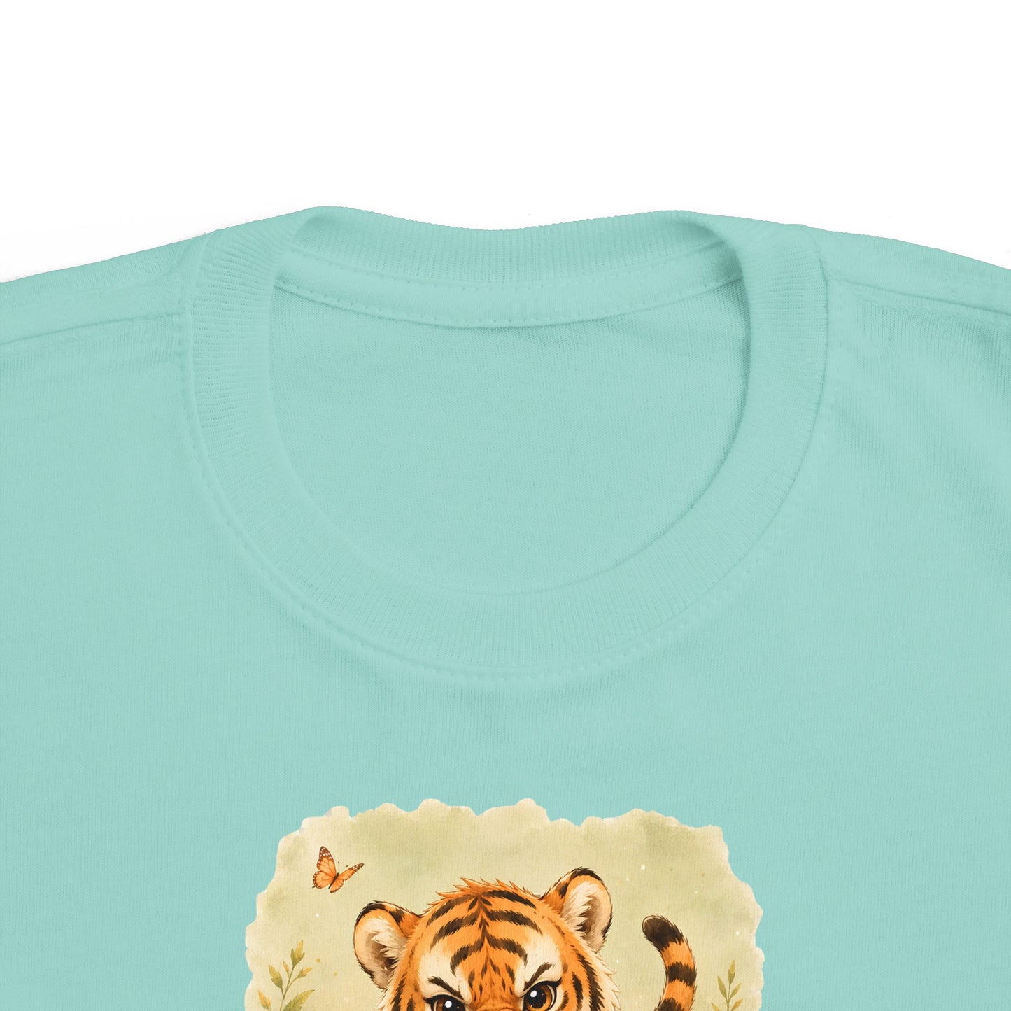 Tiger print toddler t-shirt in Mauvelous, gender-neutral kids clothing