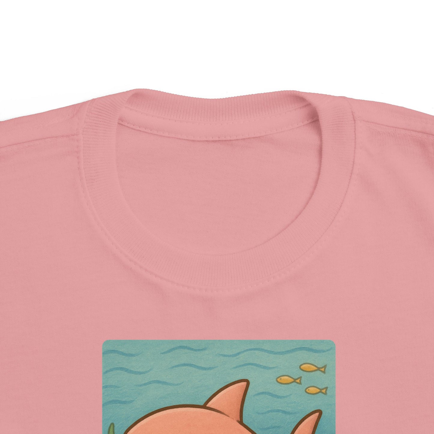 Shark print toddler t-shirt in Vintage Coyote Brown, gender-neutral kids clothing