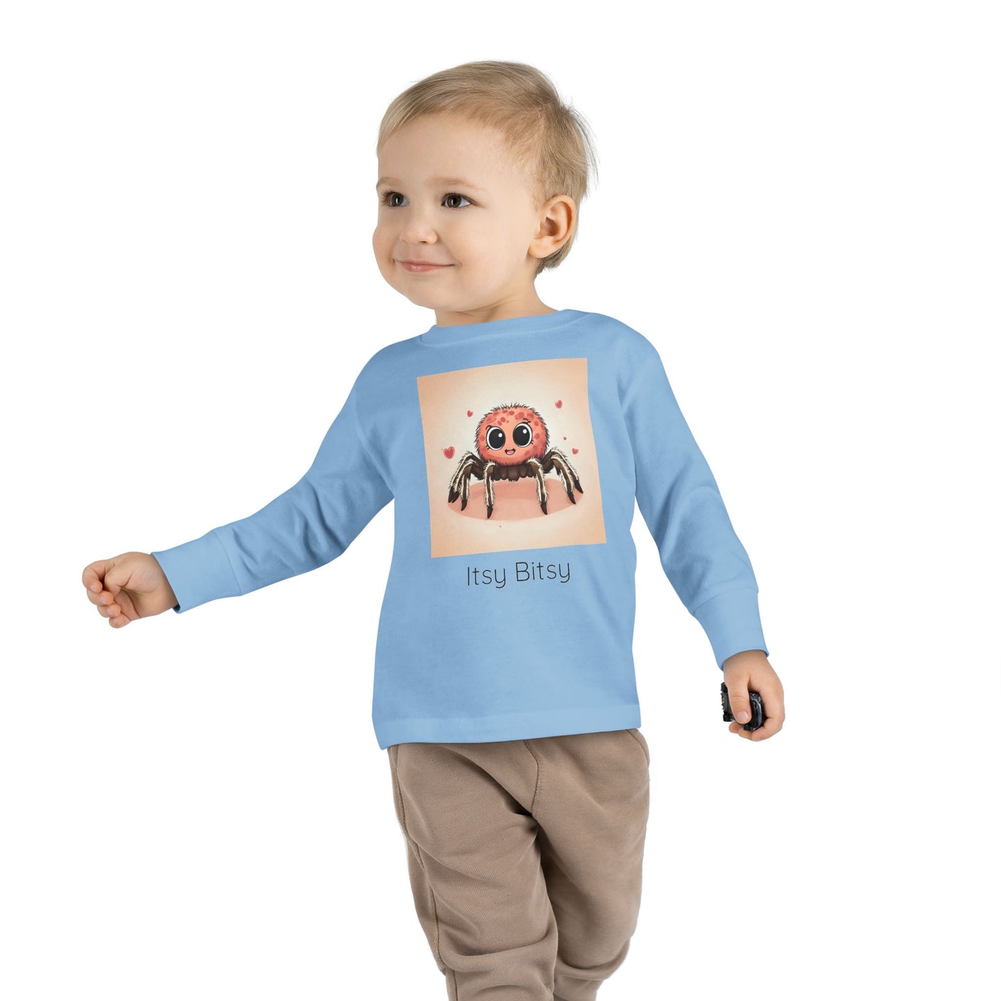 Spider Toddler Long Sleeve Shirt — Cute Gender Neutral Tee