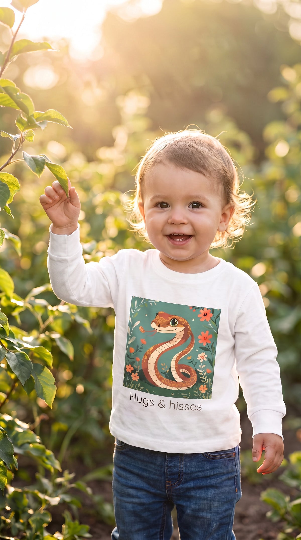 Alligator Toddler Long Sleeve Shirt — Gender Neutral Tee