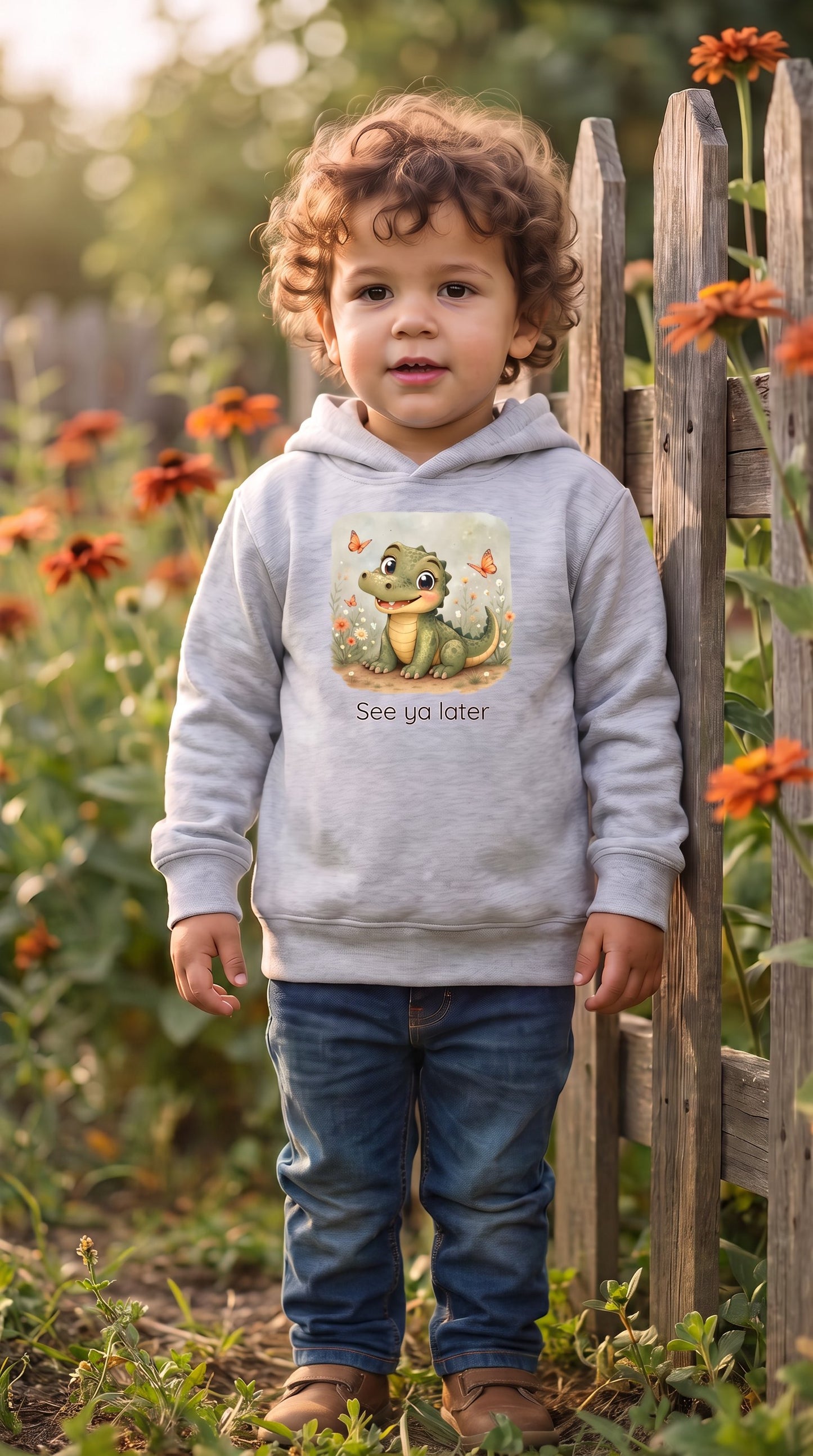 Alligator Toddler Hoodie — Gender Neutral Sweatshirt