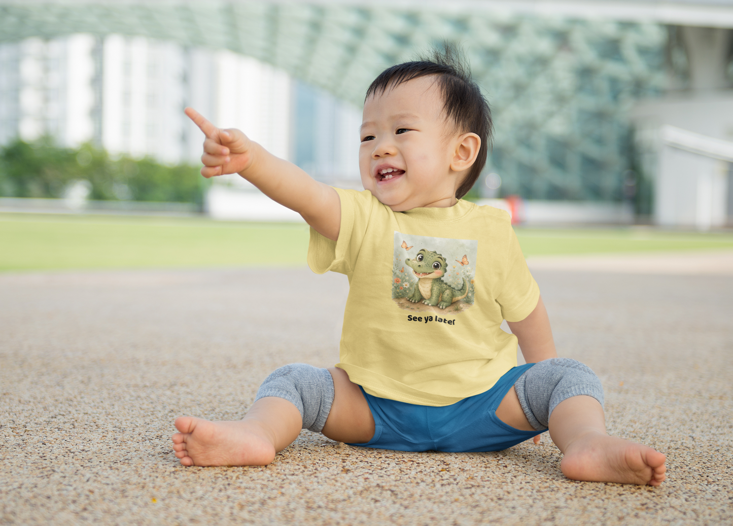 Alligator Infant T-Shirt - Butter