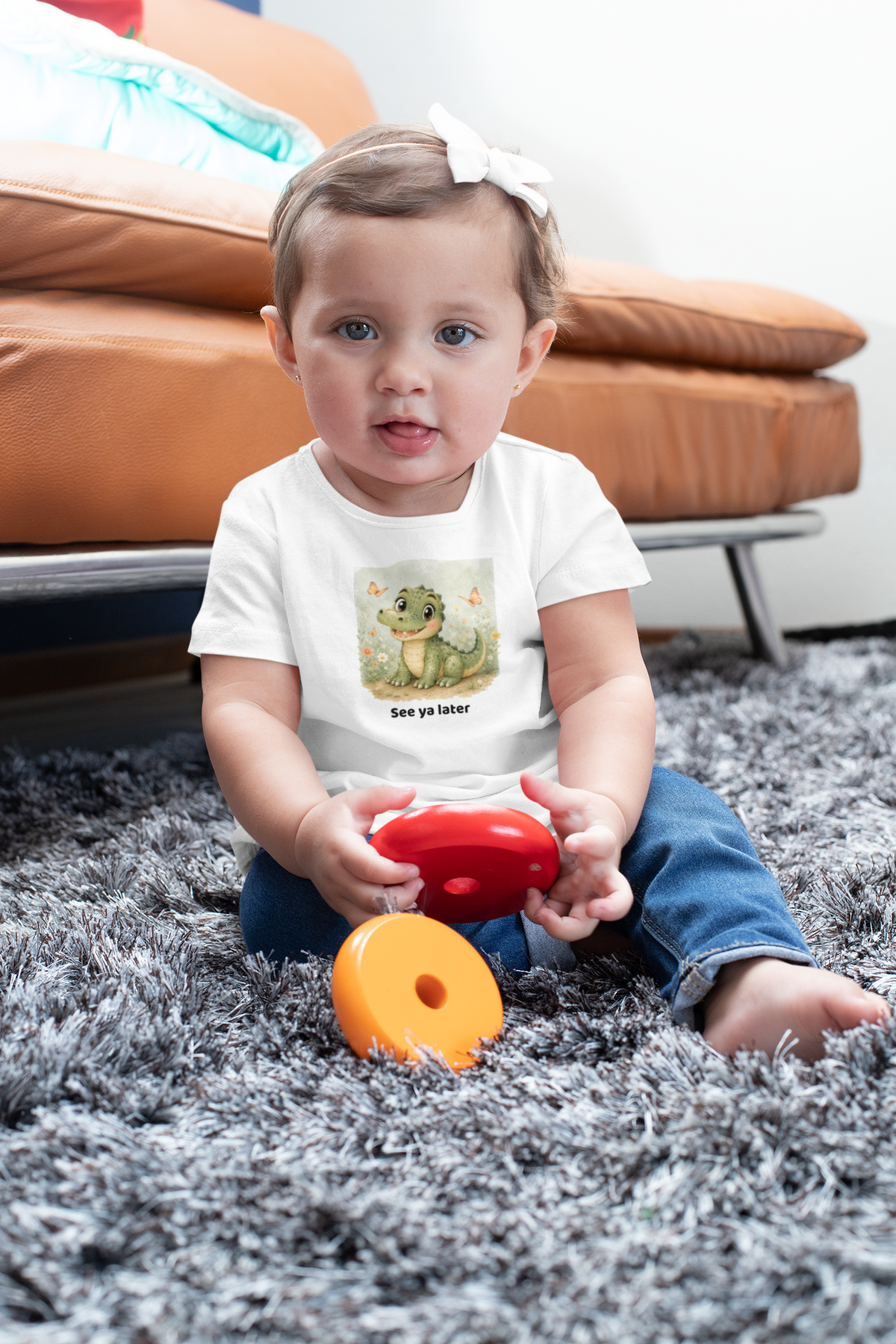 Alligator Infant T-Shirt - White