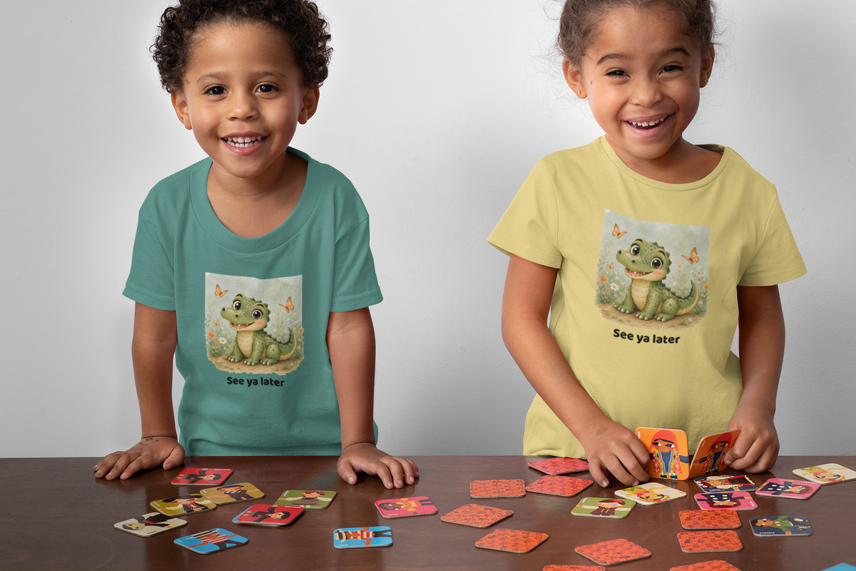 Alligator Toddler T-Shirt - Butter