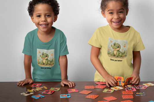 Alligator Toddler T-Shirt - Butter