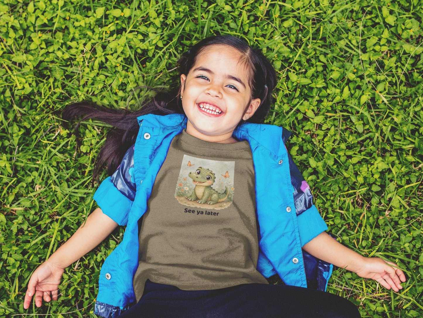 Alligator Toddler T-Shirt - Vintage Coyote Brown