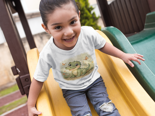 Alligator Toddler T-Shirt - White