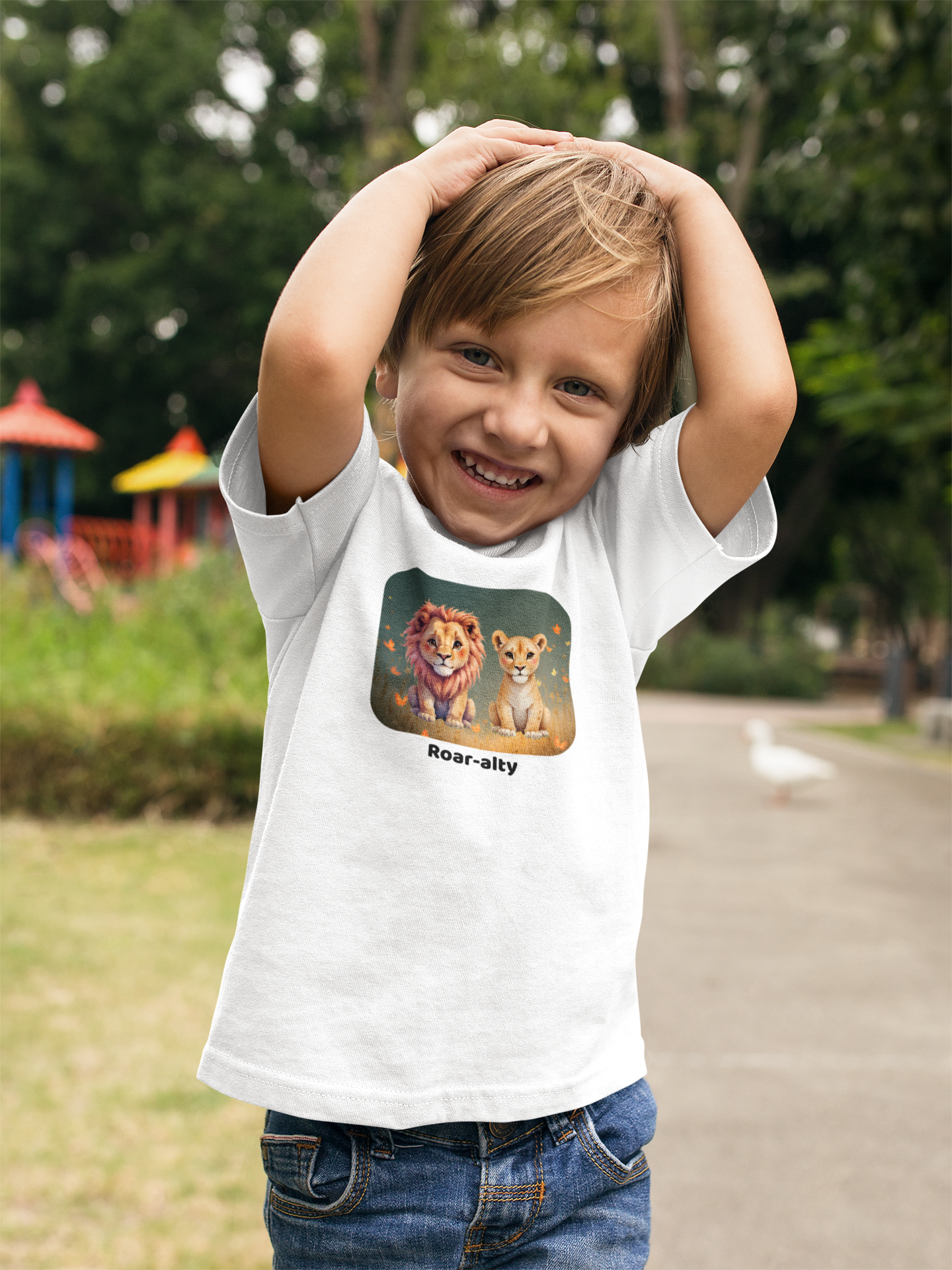 Lion Toddler T-Shirt - White