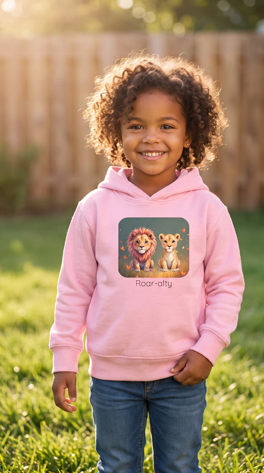 Lion Toddler Hoodie - Pink