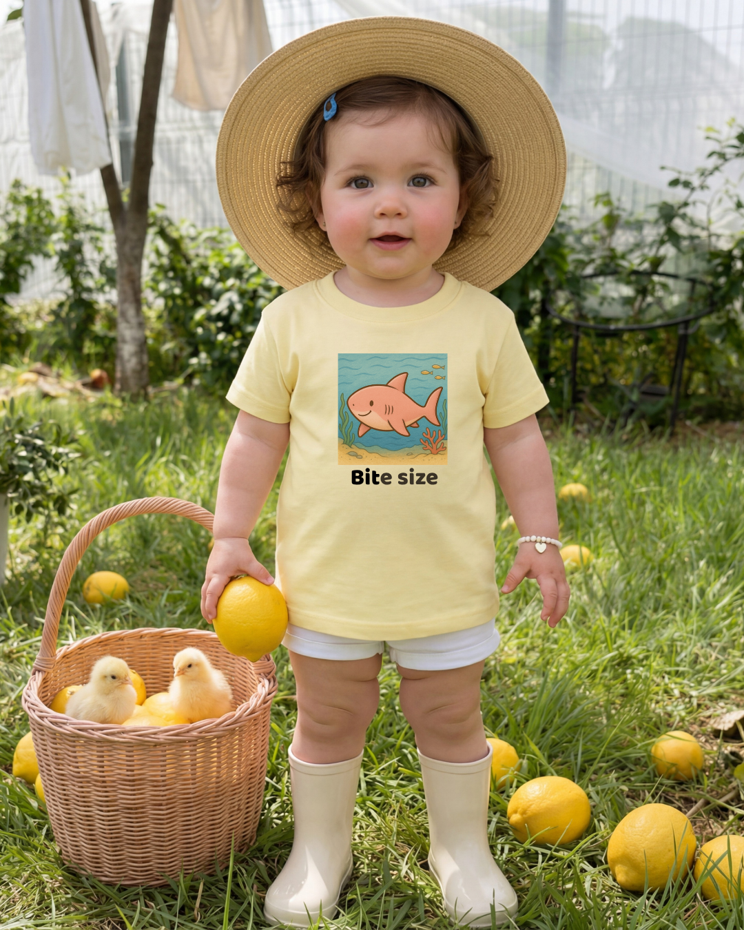 Shark Infant T-Shirt - Butter