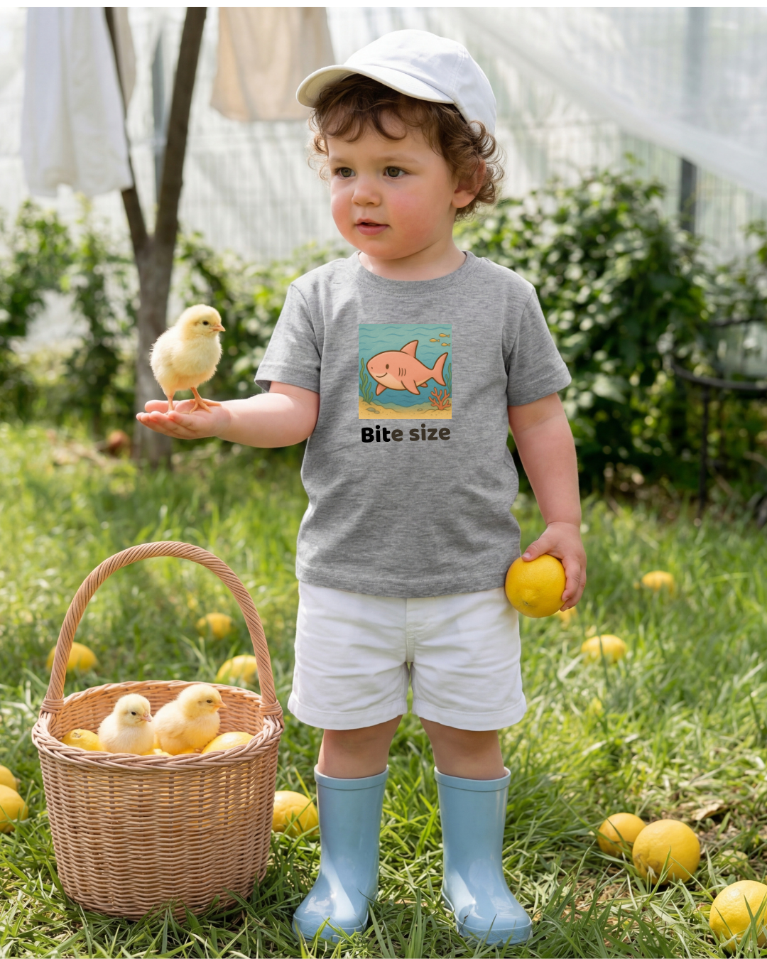 Shark Infant T-Shirt - Heather