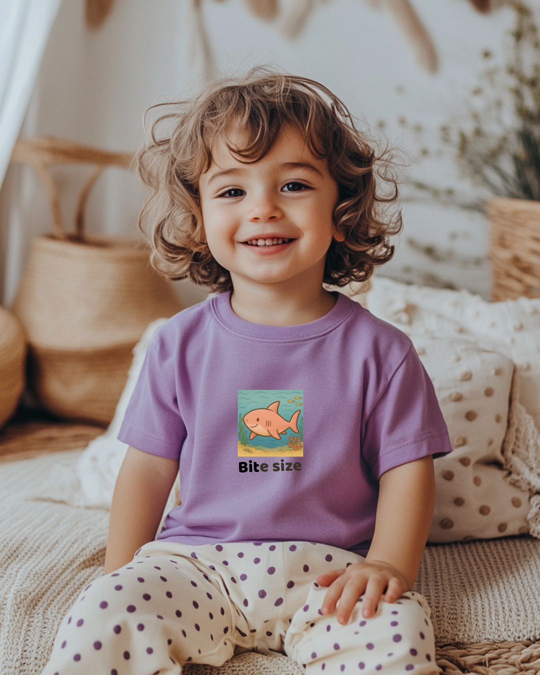 Shark Infant T-Shirt - Lavender