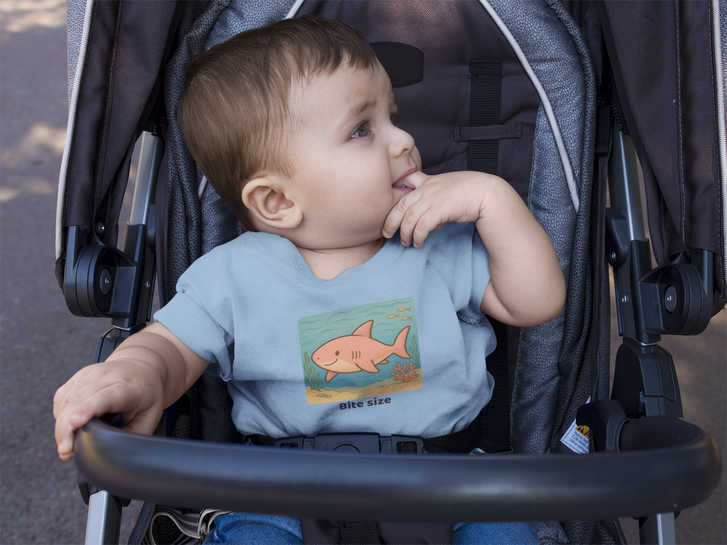 Shark Infant T-Shirt - Light Blue