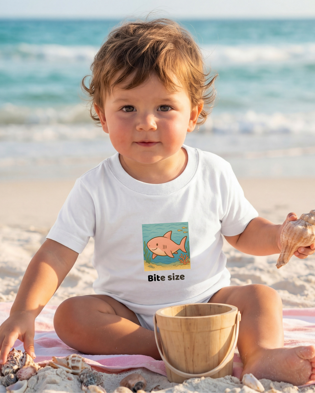Shark Infant T-Shirt - White