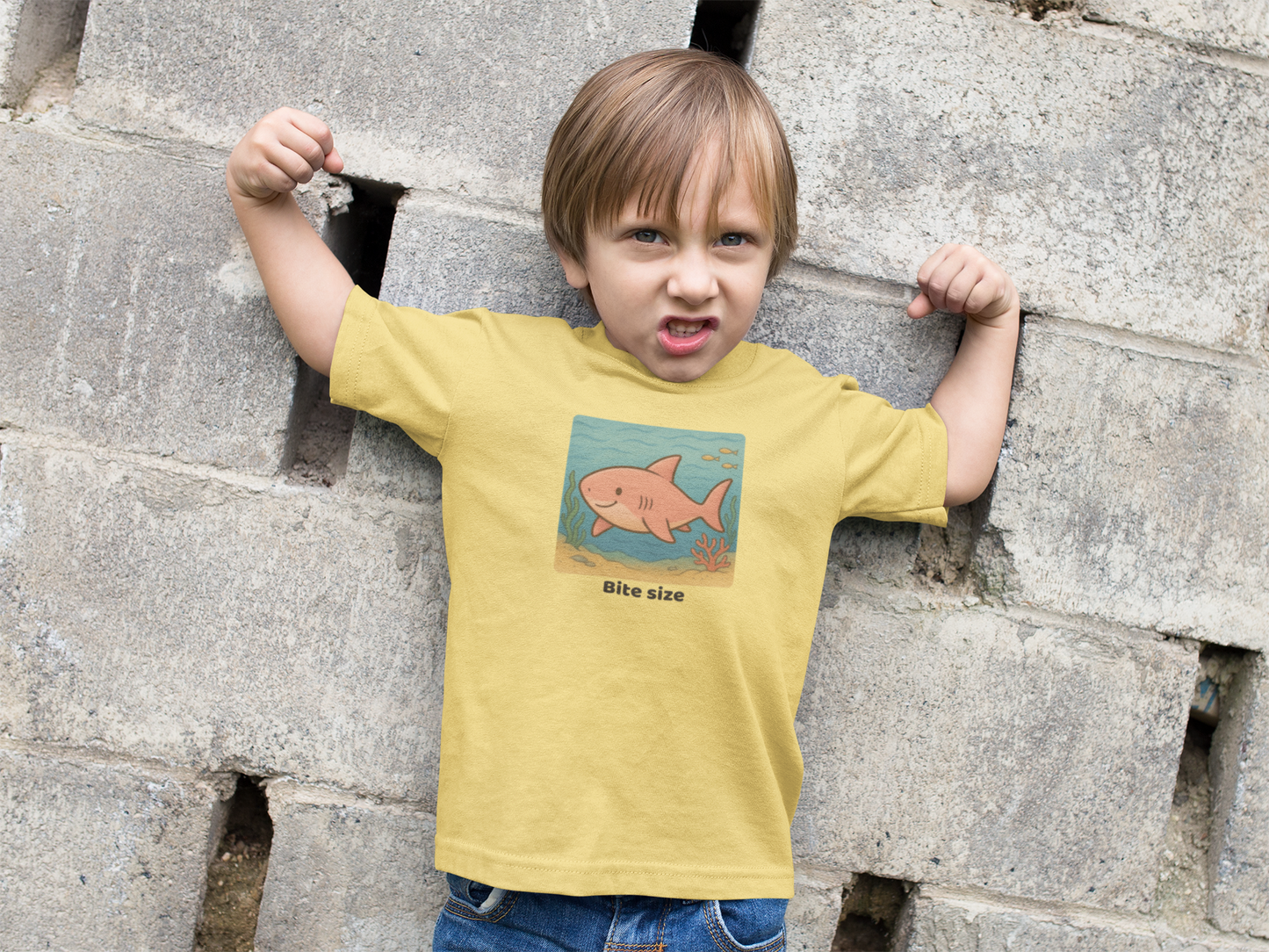 Shark Toddler T-Shirt - Butter
