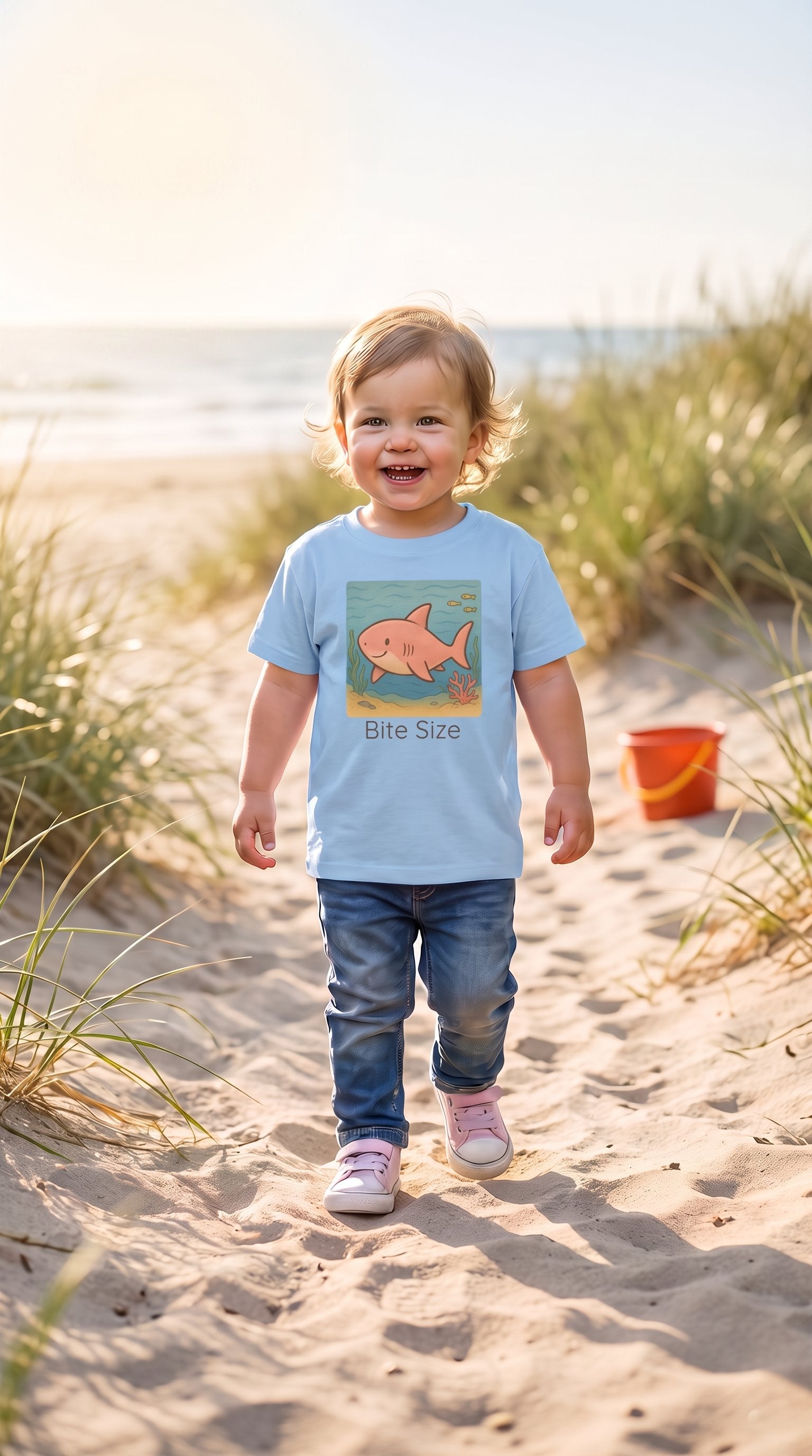 Shark Toddler T-Shirt - Light Blue