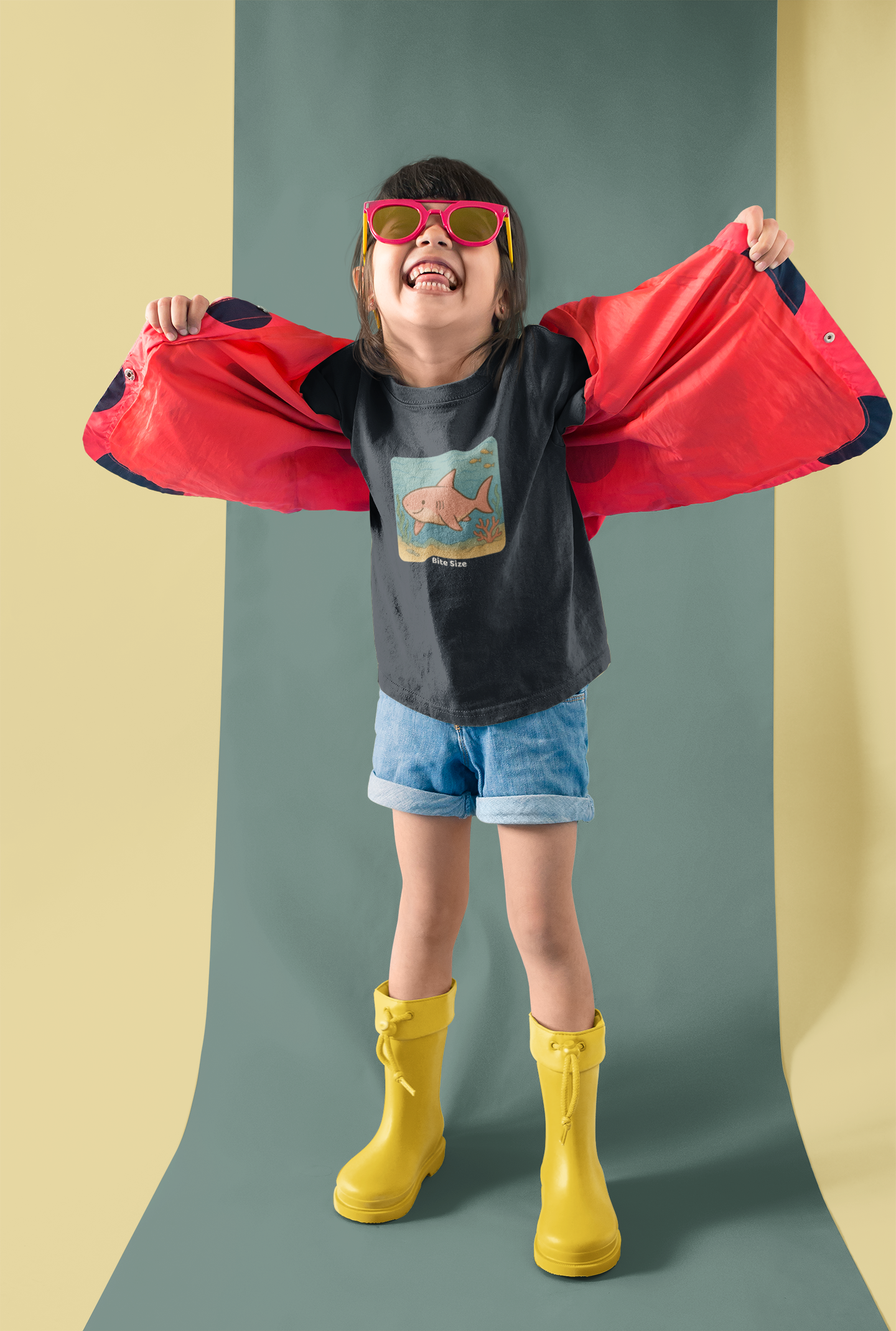 Shark Toddler T-Shirt - Vintage Smoke