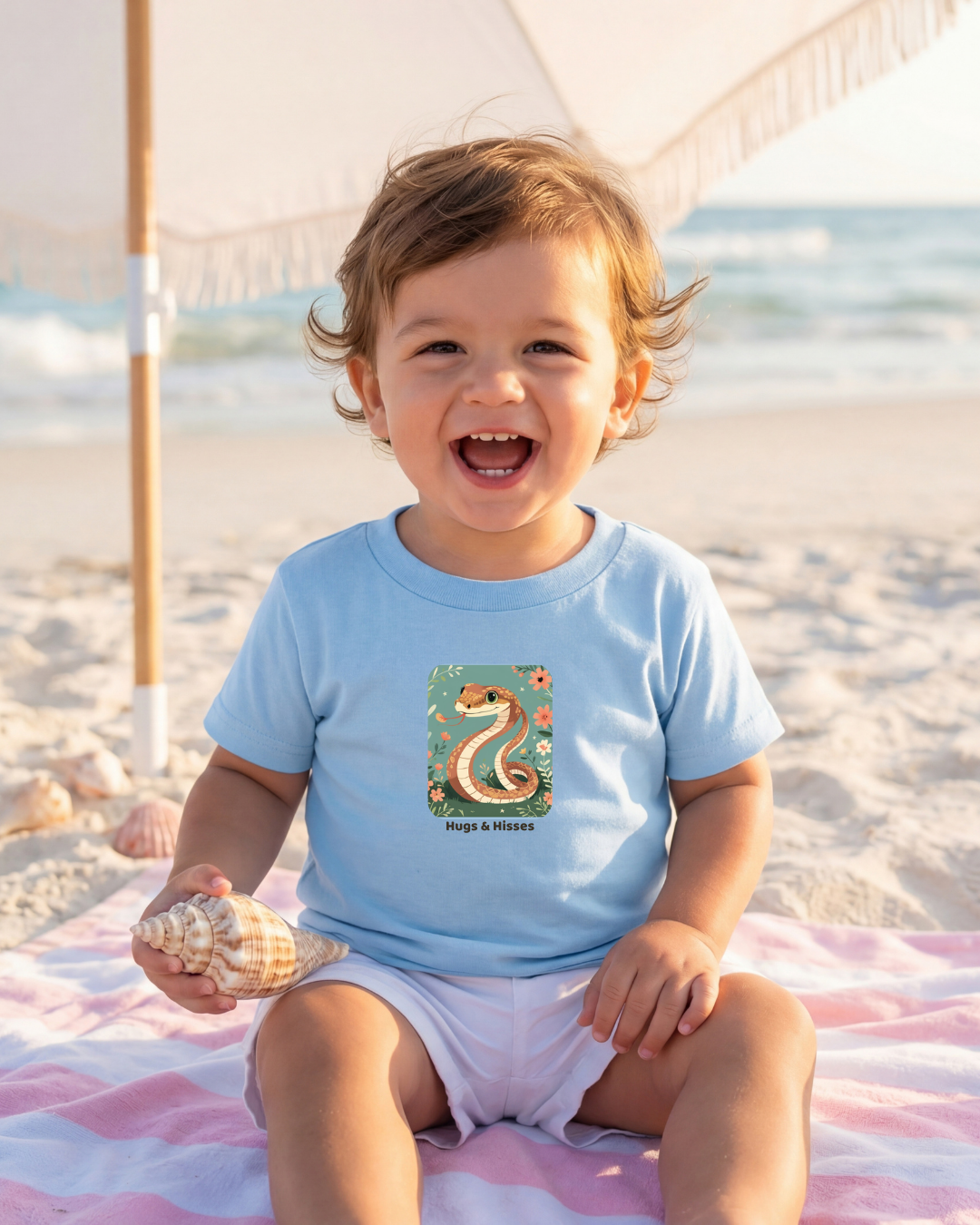 Snake Infant T-Shirt - Light Blue