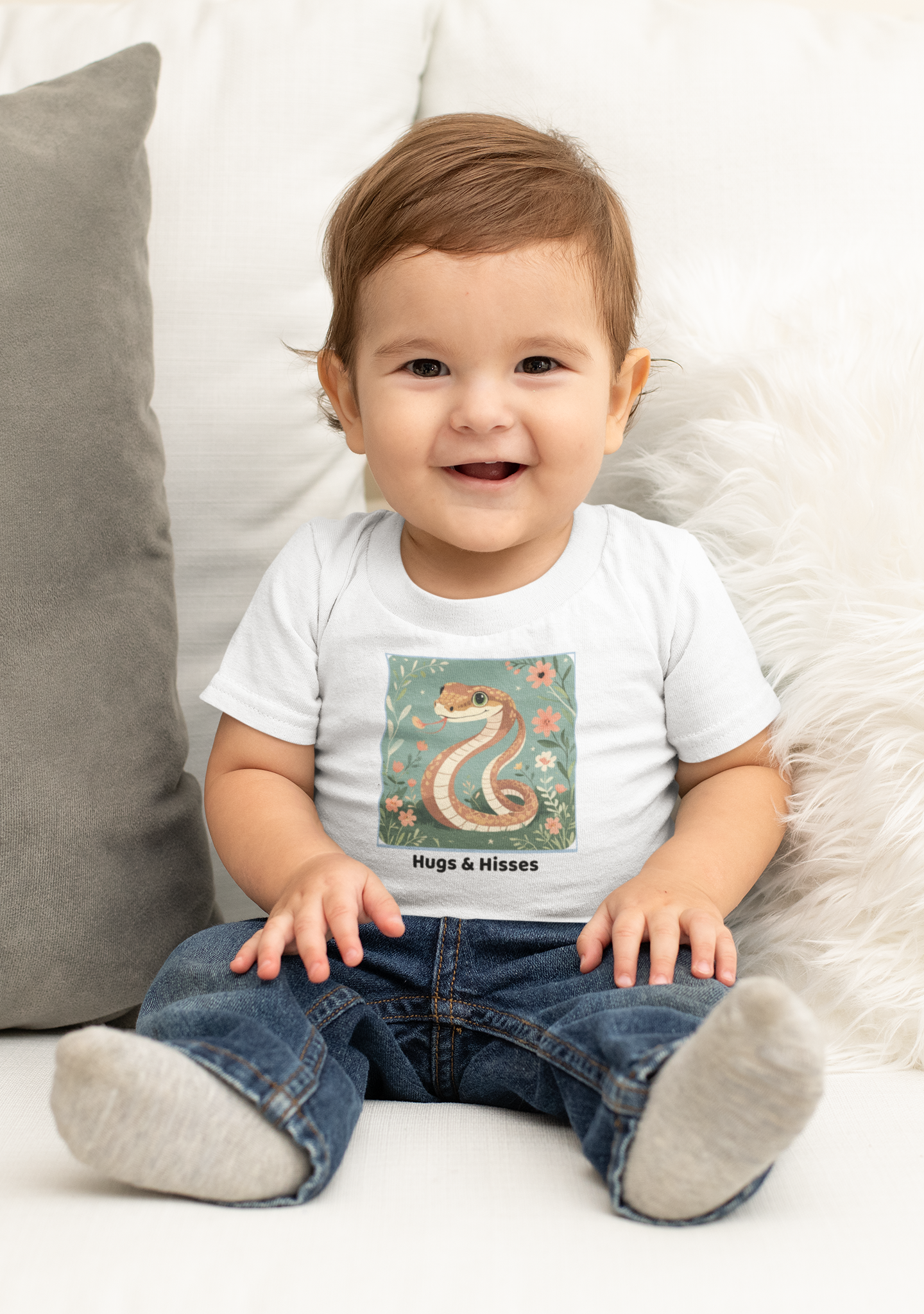 Snake Infant T-Shirt - White