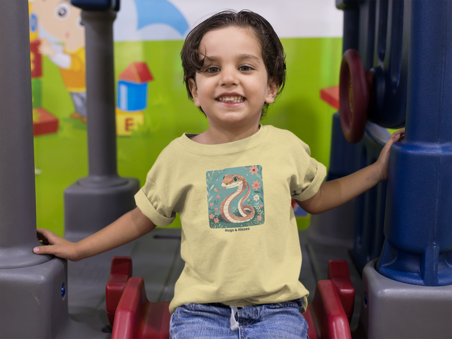 Snake Toddler T-Shirt - Butter