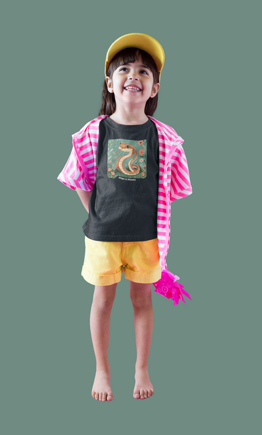 Snake Toddler T-Shirt - Vintage Smoke