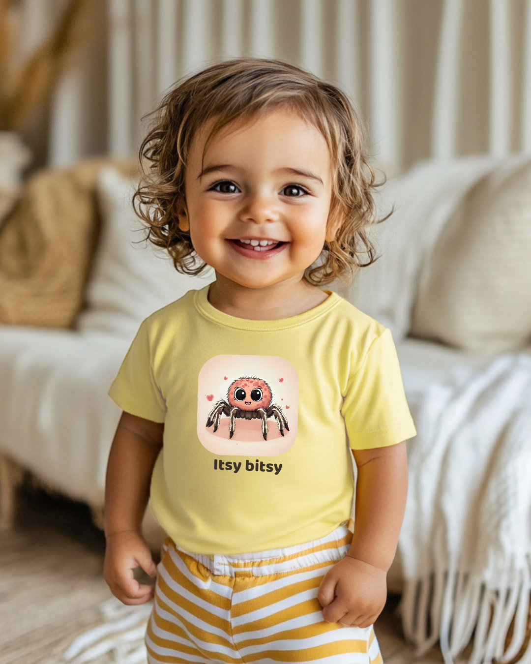 Spider Infant T-Shirt - Butter