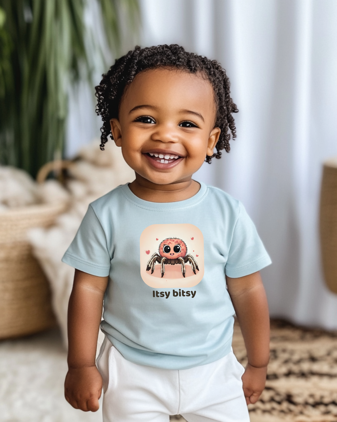 Spider Infant T-Shirt - Light Blue