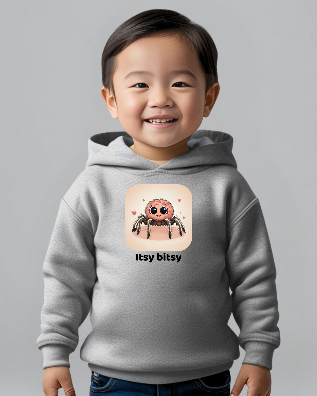 Spider Toddler Hoodie - Heather
