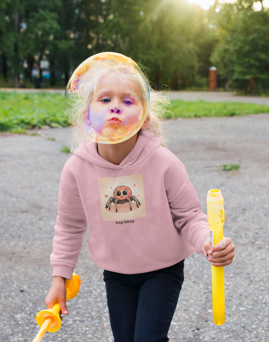 Spider Toddler Hoodie - Pink