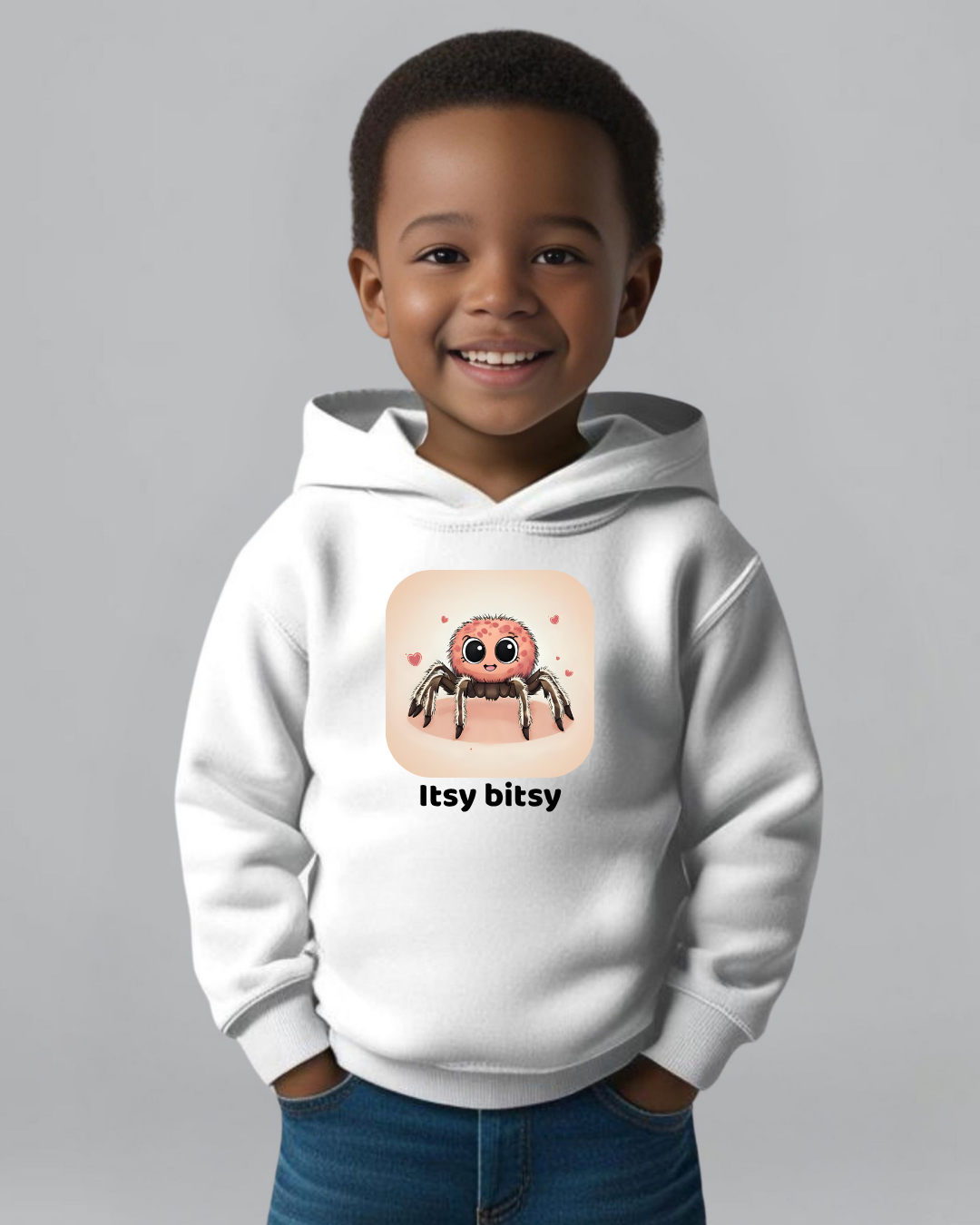 Spider Toddler Hoodie - White