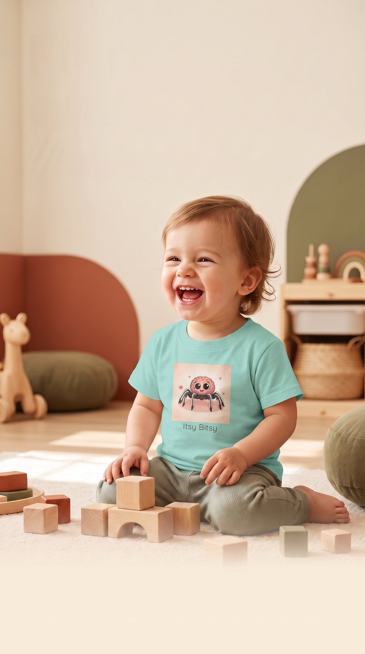 Spider Toddler T-Shirt - Saltwater