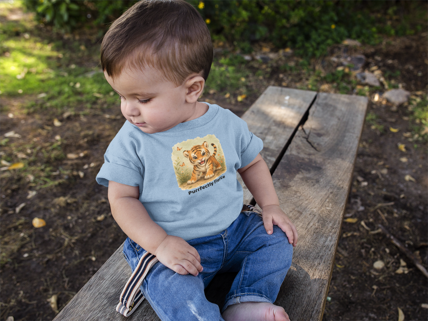 Tiger Infant T-Shirt - Light Blue