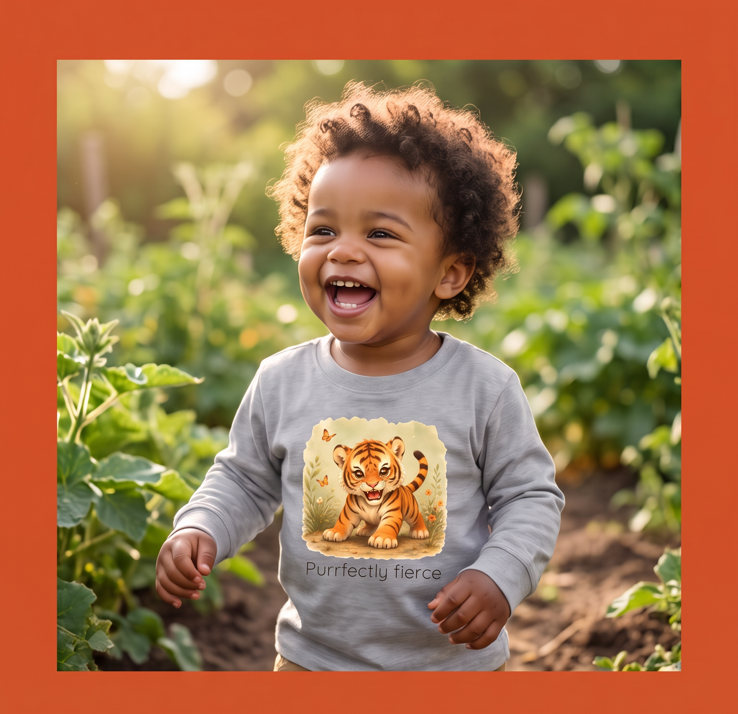 Tiger Toddler Long Sleeve Shirt - Heather
