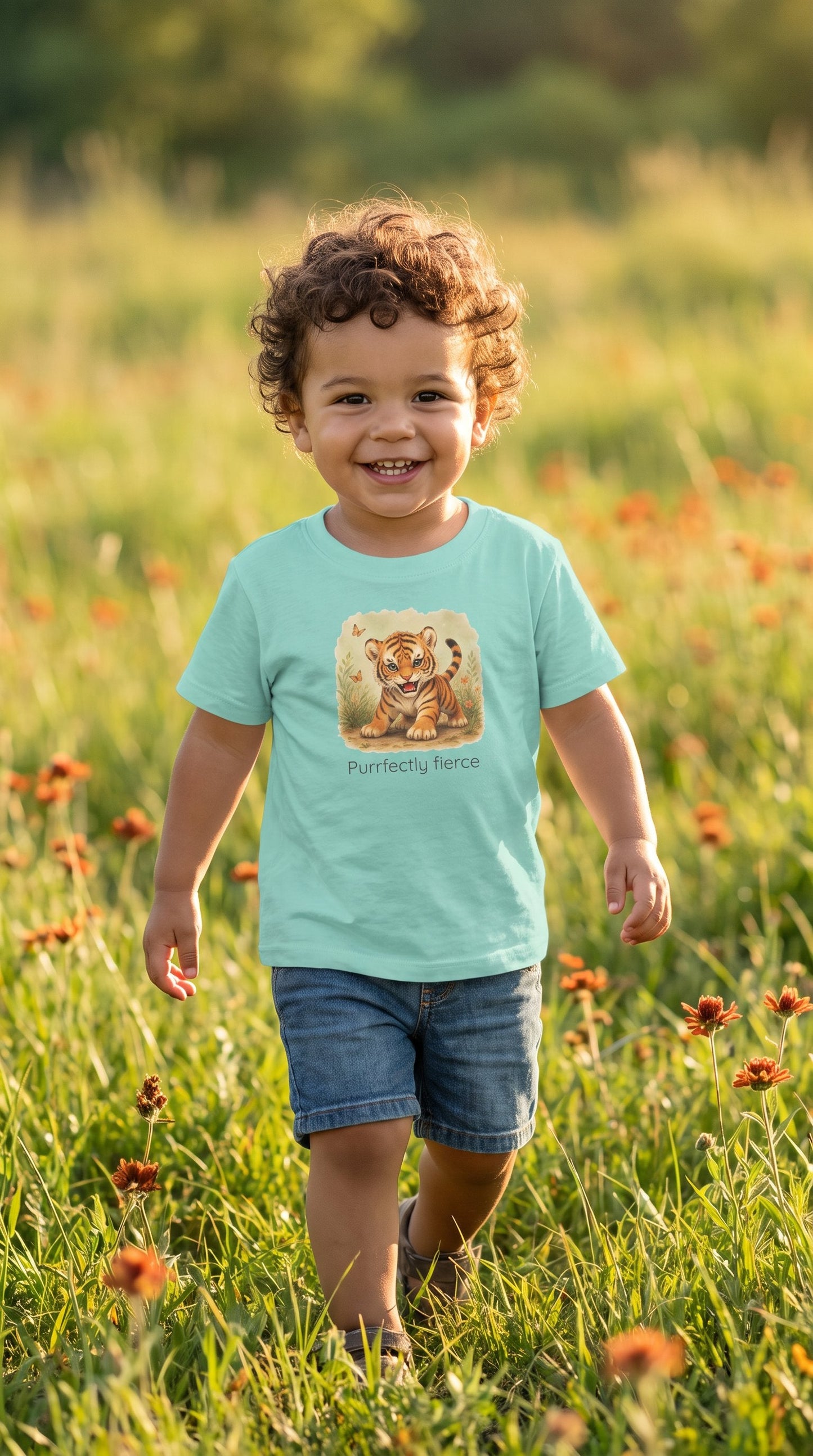 Tiger Toddler T-Shirt - Saltwater